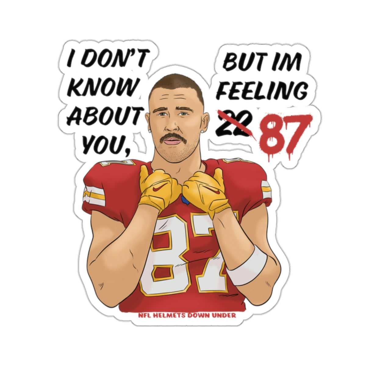 Feeling 87 Kiss-Cut Sticker