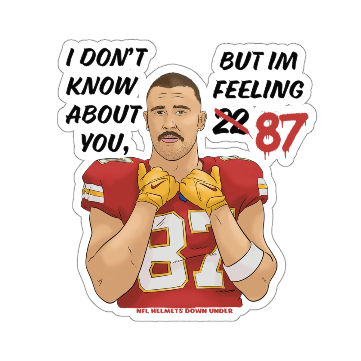 Feeling 87 Kiss-Cut Sticker