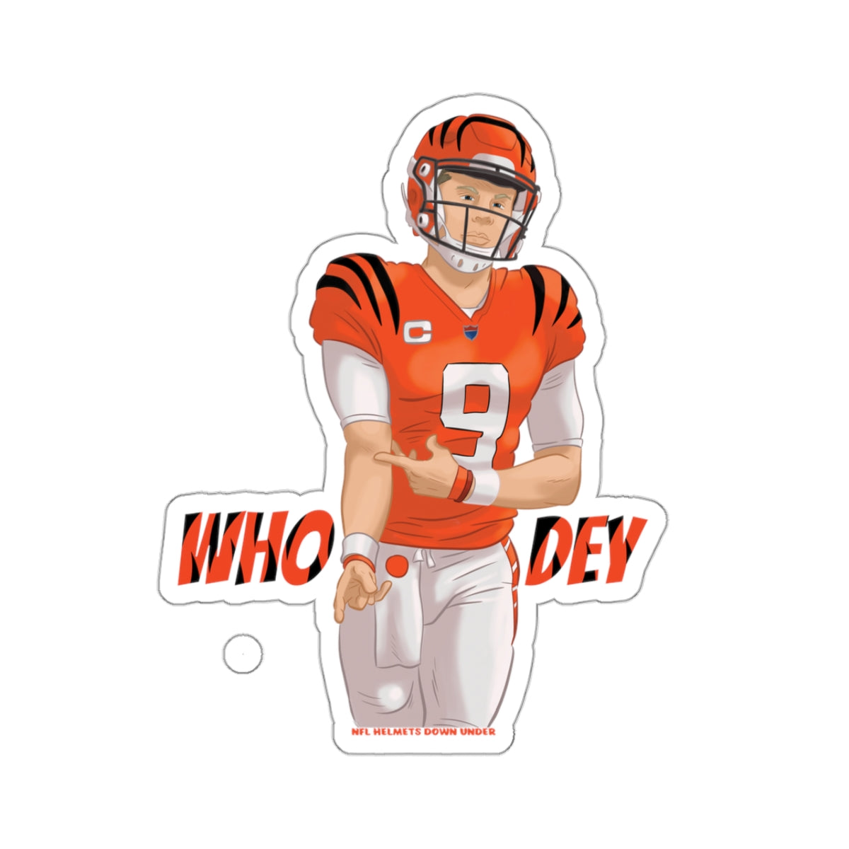 Who Dey - Kiss cut sticker