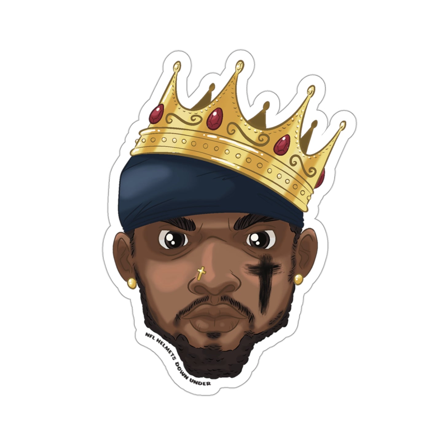 King Henry Crown Kiss-Cut Sticker