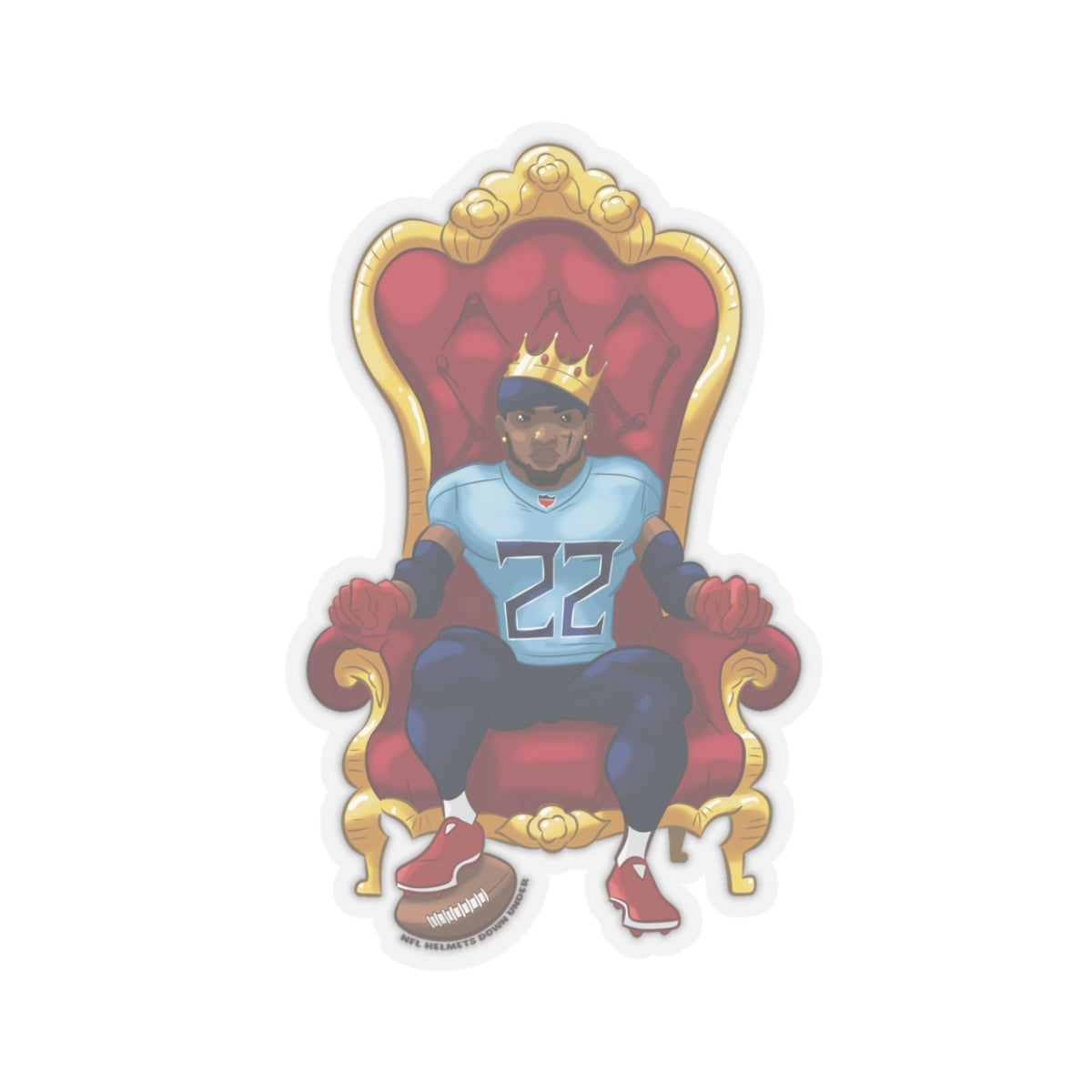 King Henry Thrown - Kiss Cut Sticker