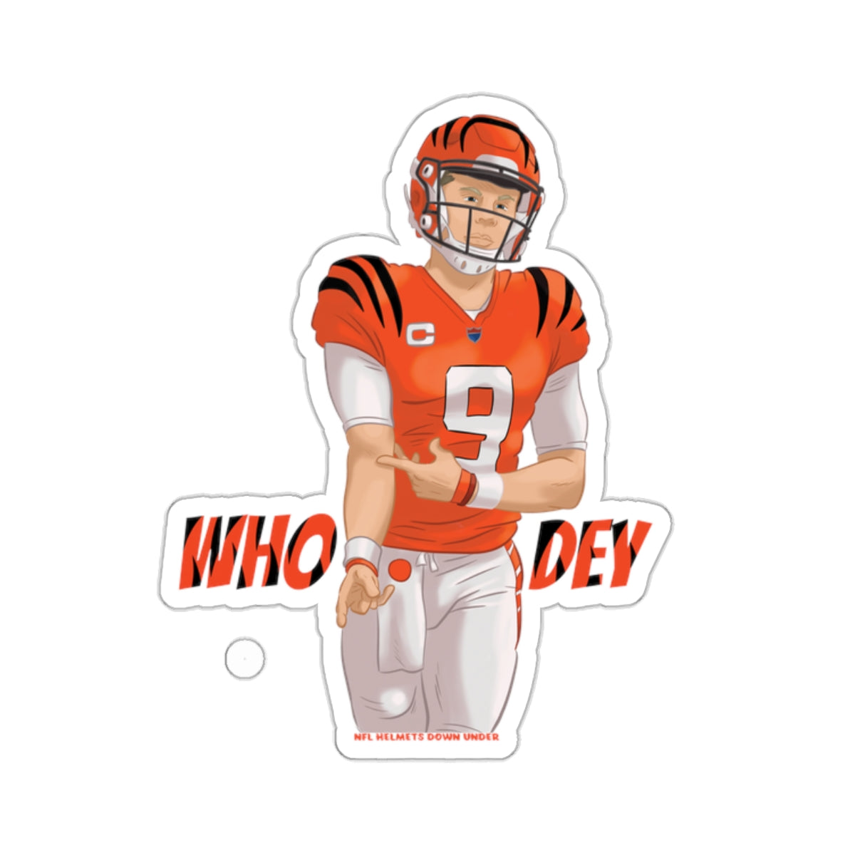 Who Dey - Kiss cut sticker