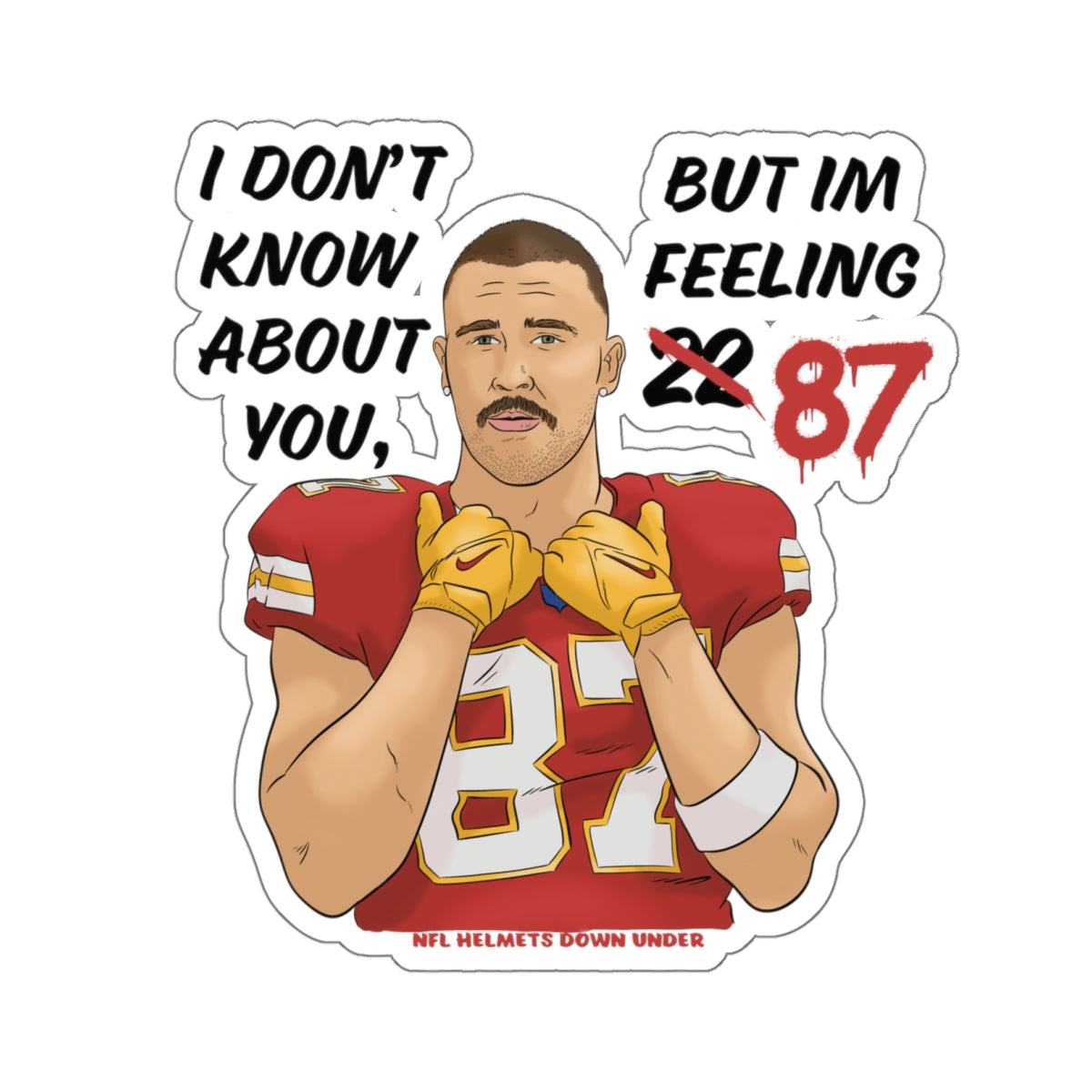 Feeling 87 Kiss-Cut Sticker